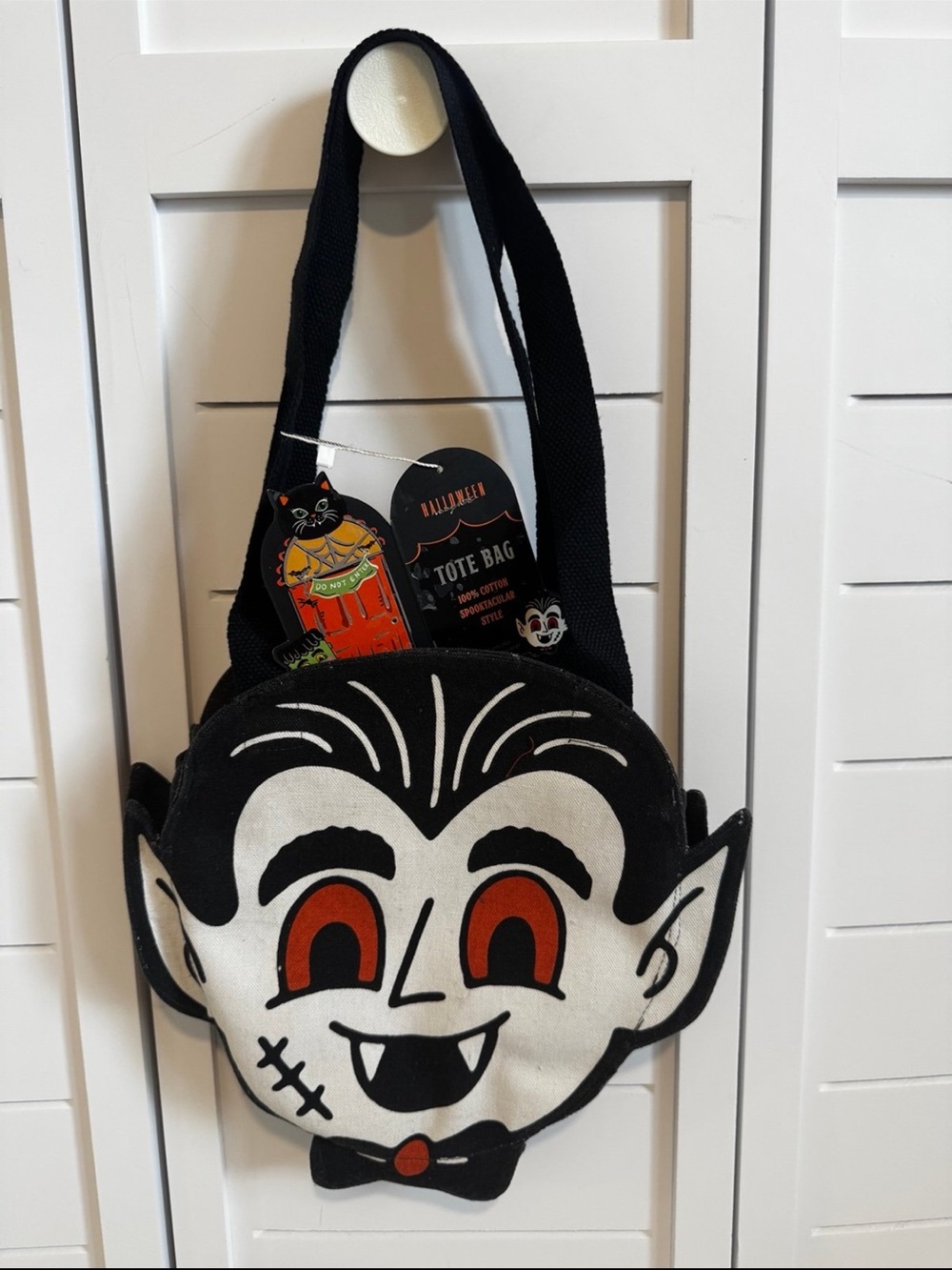 Viral Halloween Dracula Double-Sided Tote Bag NWT